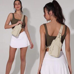 Stylish Cream Crossbody Bag